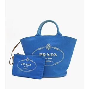 PRADA Blue Canvas A-A12563